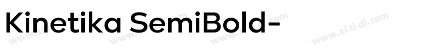 Kinetika SemiBold字体转换